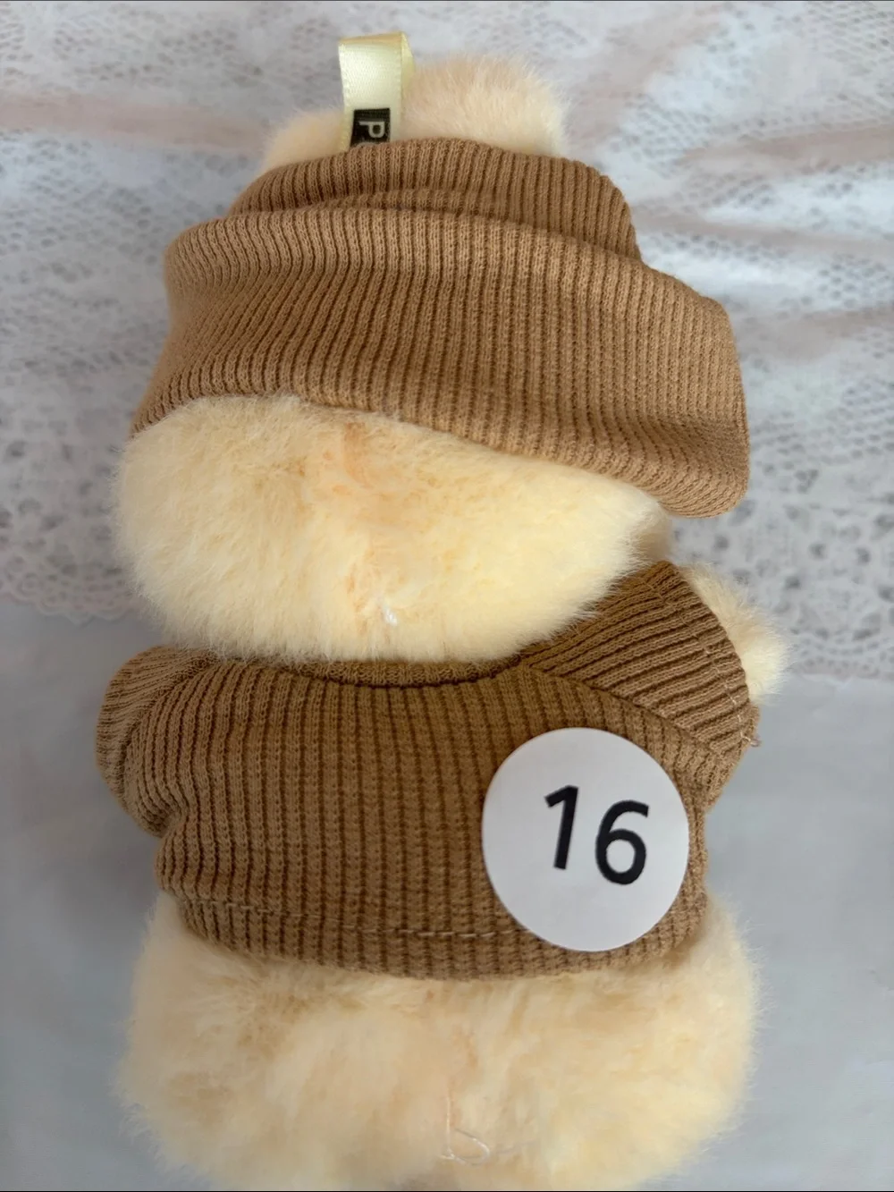 #16, Two Piece CC Logo Outfit Brown Color For Labubu Doll(No Doll)